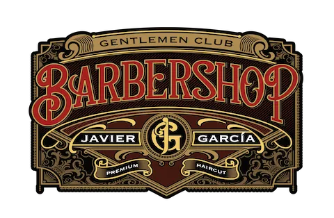 Logo barbería Javier García